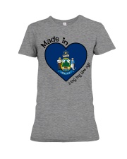 Heart made in Maine Premium Fit Ladies Tee tile