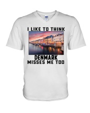 Denmark Misses Me Too V-Neck T-Shirt tile