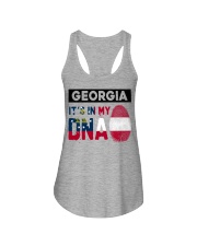 Georgia It's In My DNA Ladies Flowy Tank tile