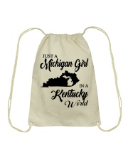 MICHIGAN GIRL IN KENTUCKY Drawstring Bag tile