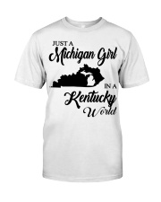 MICHIGAN GIRL IN KENTUCKY Classic T-Shirt tile