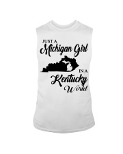 MICHIGAN GIRL IN KENTUCKY Sleeveless Tee tile