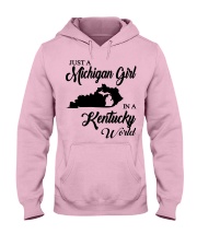 MICHIGAN GIRL IN KENTUCKY Hooded Sweatshirt front