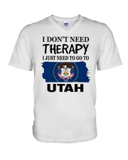 Therapy - Go To Utah V-Neck T-Shirt tile