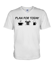 Plan For Today - Boxer V-Neck T-Shirt tile