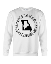 MAINE GIRL LIVING IN MISSOURI Crewneck Sweatshirt tile