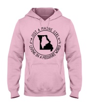 MAINE GIRL LIVING IN MISSOURI Hooded Sweatshirt front