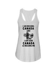 Canada Is Missing Me Ladies Flowy Tank tile