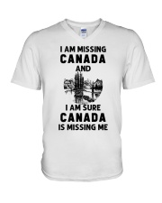 Canada Is Missing Me V-Neck T-Shirt tile