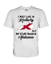 Began In Alabama - Live In Kentucky V-Neck T-Shirt tile