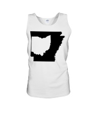 MAP OHIO IN ARKANSAS Unisex Tank tile