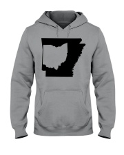 MAP OHIO IN ARKANSAS Hooded Sweatshirt front