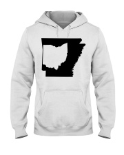 MAP OHIO IN ARKANSAS Hooded Sweatshirt tile