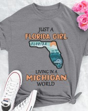 Florida Girl Living In Michigan Classic T-Shirt apparel-classic-tshirt-lifestyle-front-192