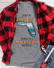 Florida Girl Living In Michigan Classic T-Shirt apparel-classic-tshirt-lifestyle-front-217
