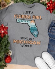 Florida Girl Living In Michigan Classic T-Shirt apparel-classic-tshirt-lifestyle-front-81