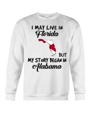Began In Alabama - Live In Florida Crewneck Sweatshirt tile