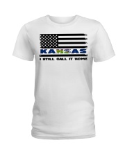 Flag Kansas- Call It Home Ladies T-Shirt tile
