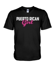 Puerto Rican Girl V-Neck T-Shirt tile