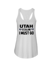Utah Is Calling Ladies Flowy Tank tile