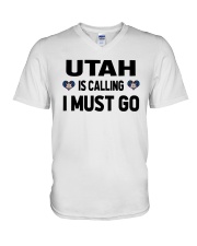 Utah Is Calling V-Neck T-Shirt tile