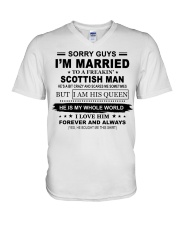 Sorry Guys I'm Married - Scottish Man V-Neck T-Shirt tile