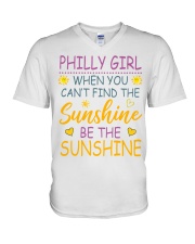 Philly Girl- Be The Sunshine V-Neck T-Shirt tile