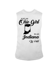 OHIO GIRL IN INDIANA Sleeveless Tee tile