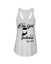 OHIO GIRL IN INDIANA Ladies Flowy Tank tile
