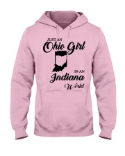 OHIO GIRL IN INDIANA Hooded Sweatshirt front