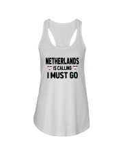 Netherlands Is Calling Ladies Flowy Tank tile