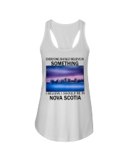Should Be In Nova Scotia Ladies Flowy Tank tile