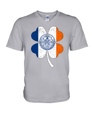 Flag Brooklyn Four Leaf Clover V-Neck T-Shirt tile