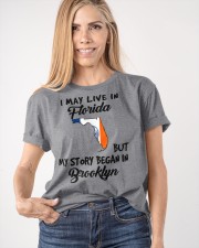 Began In Brooklyn - Live In Florida Classic T-Shirt apparel-classic-tshirt-lifestyle-front-100
