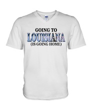 Going To Louisiana Landscape V-Neck T-Shirt tile