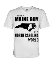 MAINE GUY IN NORTH CAROLINA V-Neck T-Shirt tile