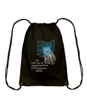 OHIO GEORGIA LOVE BRINGS YOU HOME Drawstring Bag tile