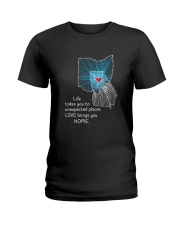 OHIO GEORGIA LOVE BRINGS YOU HOME Ladies T-Shirt tile