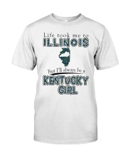 Kentucky Girl Life Took Me To Illinois Classic T-Shirt tile