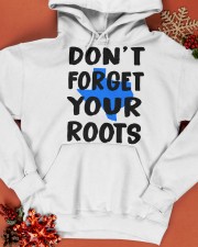 Texas Map Don't Forget Your Roots Hooded Sweatshirt apparel-hooded-sweatshirt-lifestyle-front-65