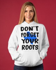 Texas Map Don't Forget Your Roots Hooded Sweatshirt apparel-hooded-sweatshirt-lifestyle-front-86