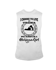 MICHIGAN GIRL CHOOSE TO LIVE VIRGINIA Sleeveless Tee tile