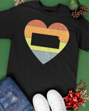 Kansas - Heart Vintage Classic T-Shirt apparel-classic-tshirt-lifestyle-back-69