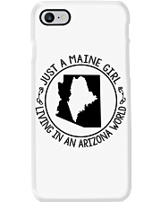 MAINE GIRL LIVING IN ARIZONA Phone Case tile