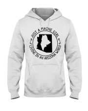 MAINE GIRL LIVING IN ARIZONA Hooded Sweatshirt tile