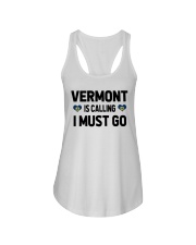 Vermont Is Calling Ladies Flowy Tank tile