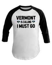 Vermont Is Calling Baseball Tee tile