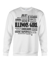 illinois girl cities Crewneck Sweatshirt tile