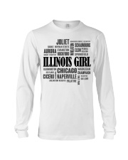 illinois girl cities Long Sleeve Tee tile
