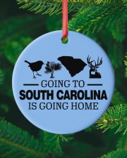 Going Home - Going ToSouth Carolina Circle ornament - single (porcelain) custom-circle-ornament-single-porcelain-lifestyle-10
